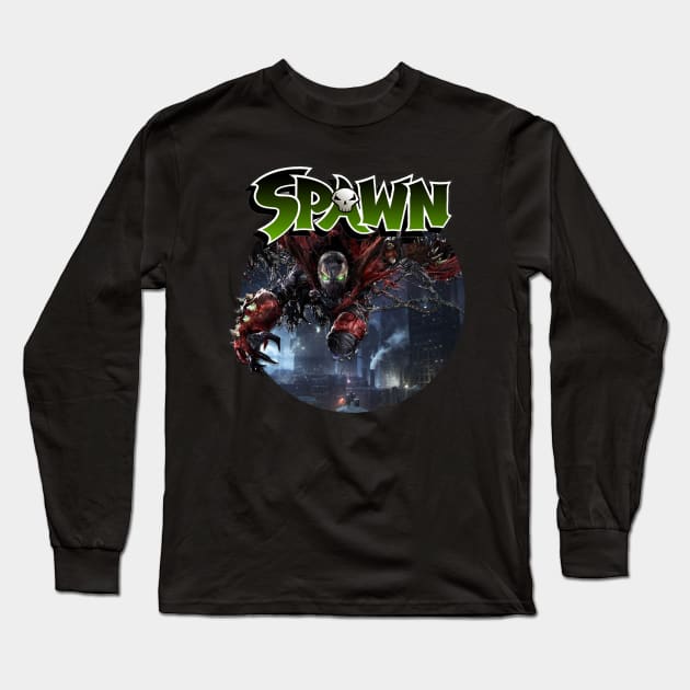 Spawn Button Shirt Long Sleeve T-Shirt by TheLuckyClown